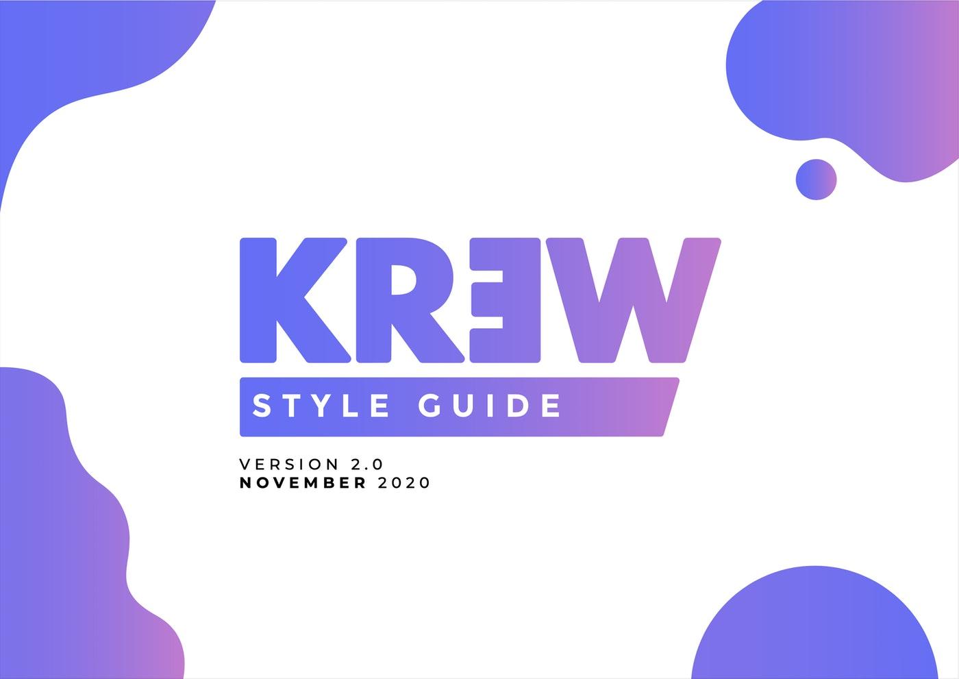 KREW logo community of creative entrepreneurs graphic design professional style the Hague startup business young creative