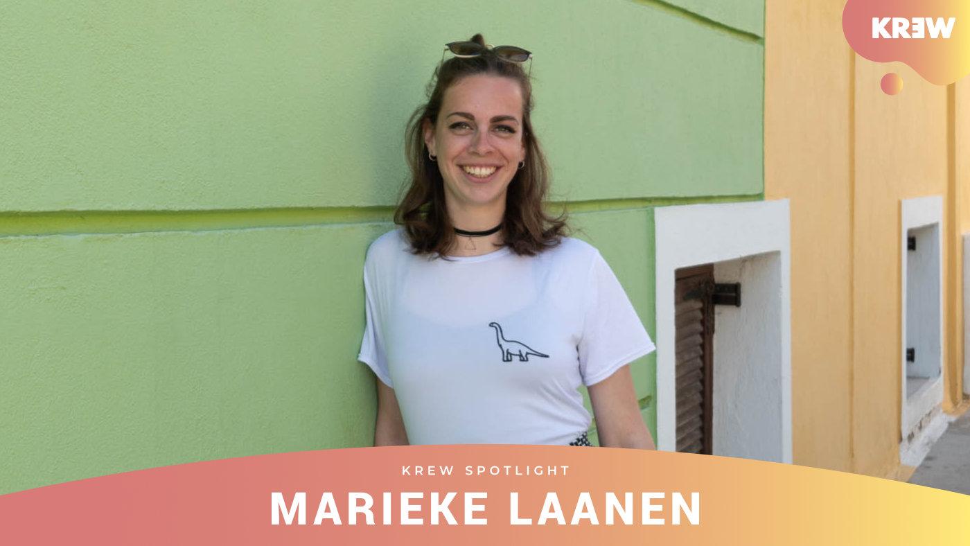 Marieke Laanen in KREW Community of Creative Entrepreneurs Spotlight Graphic Designer Grafisch Ontwerp Roosendaal The Hague Den Haag