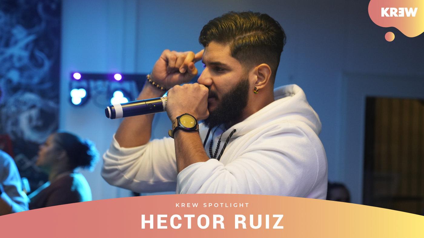 vHector Ruiz KREW Spotlight Harm hip hop The Hague Den Haag Aruba Colombia UI UX designer KREW Community of Creative Entrepeneurs